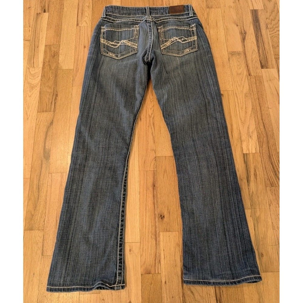 BKE Buckle Culture Low Rise Boot Cut Stretch Denim Jeans Women's Size 28 /30.5 - Picture 2 of 13